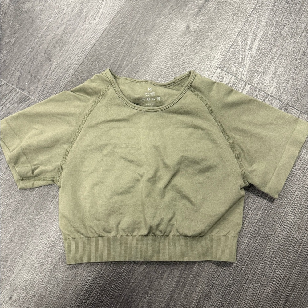 NVGTN Olive Green Women's Crop Top